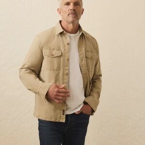 Faherty Lakeside CPO blanket lined shirt jacket shacket overshirt
